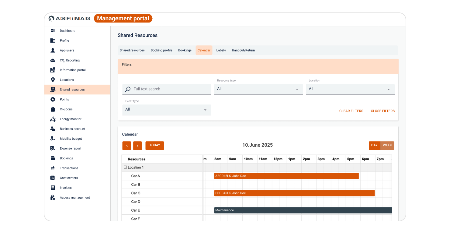 ASFiNAG Fleet Management